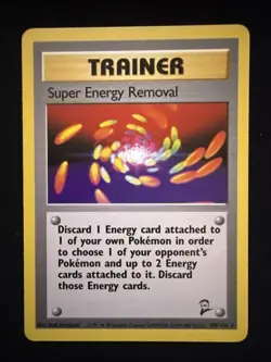 Pokemon Card Base 2 Set Rare Super Energy Removal 108/130 WoTC Vintage - Image 1