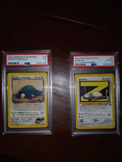 Pokemon TCG Lot Of 2 Snorlax PSA graded cards Black Star Promo & Rockets Snorlax - Image 1