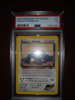 Pokemon TCG Lot Of 2 Snorlax PSA graded cards Black Star Promo & Rockets Snorlax - Image 2
