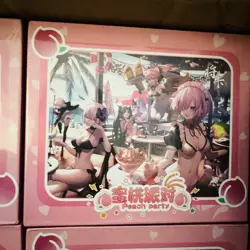 Goddess Story Doujin - Pink Peach Party Anime Waifu Cards CCG Booster Box NEW - Image 1