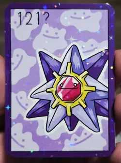Starmie Holo Dittomon Fan Art Card - Image 1