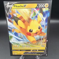 Pokemon Pikachu v TCG Sword & Shield Holo Promo Card SWSH285 NM - Image 1
