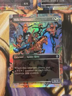 Spider-Man Noir, SP dr by Peni, Web Warriors (Borderless) Set English Foil - NM - Image 4