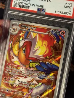 Pokemon Card Infernape 173/167 Illustration Rare Twilight Masquerade- PSA 9 MINT - Image 2