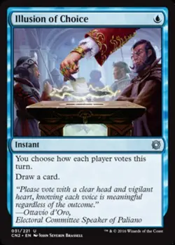 MTG - Illusion of Choice - Conspiracy: Take the Crown - NM, English Magic FLAT R - Image 1