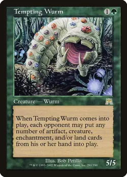 MTG - Tempting Wurm - Onslaught - X1 - (NM) - - Image 1