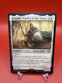 MTG Boromir, Warden of the Tower Universes Beyond: LOTR Tales of Middle-Earth NM - Image 1