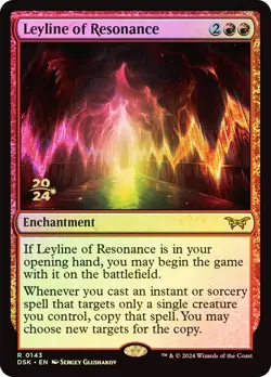 MTG LEYLINE OF RESONANCE FOIL Duskmourn: House of Horror Prerelease NM - Image 1