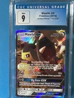 Pokemon Sun & Moon Unified Minds (2019) 141/236 Mawile GX CGC 9 Mint - Image 1