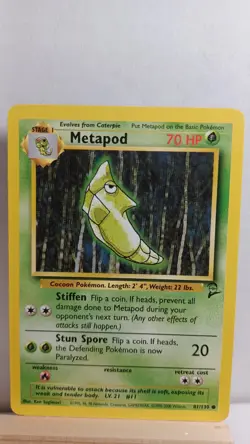 Metapod [LP] - Pokemon TCG Base Set 2 81/130 [Common] - Image 1