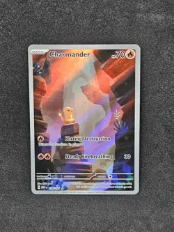 Charmander 168/165 SV: Scarlet & Violet 151 (MEW) Holo Pokemon TCG NM Full Art - Image 1