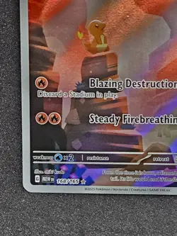 Charmander 168/165 SV: Scarlet & Violet 151 (MEW) Holo Pokemon TCG NM Full Art - Image 4