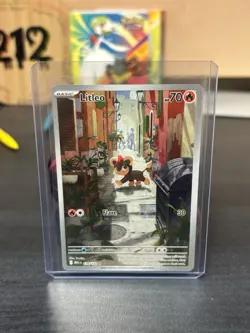 Pokemon TCG Litleo 139/132 Mega Evolution Illustration Rare Holo - Image 3