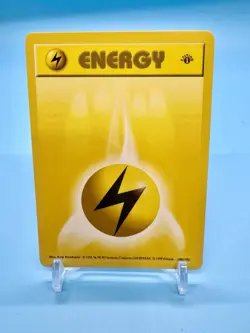 1999 Pokemon Set 1st Edition LIGHTNING ENERGY Shadowless English 100/102 NP (B) - Image 1