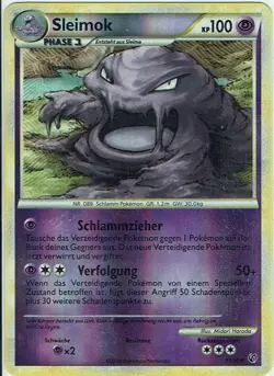 Pokemon Card Heartgold Undaunted No. 31/90 Muk Reverse Holo German - Image 1