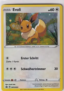 Pokemon Karte Trading Card Promo Nr. SWSH095 Evoli Holo deutsch - Image 1