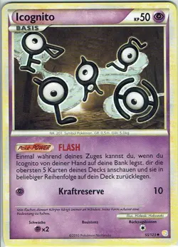 Pokemon Trading Card Game Heartgold Soulsilver Nr. 55/123 Icognito deutsch - Image 1