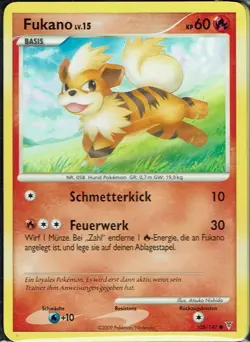 Pokemon Karte Trading Card Game Ultimative Sieger Nr. 108/147 Fukano - Image 1