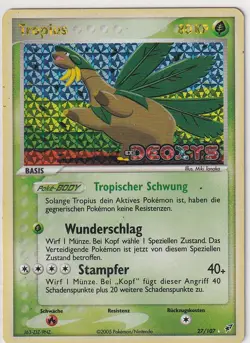 Pokemon Karte Trading Card EX Deoxys Nr. 27/107 Tropius Reverse Holo deutsch - Image 1