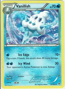 Pokemon Karte Trading Card Game XY Turbostart Nr. 44/162 Vanillish englisch - Image 1
