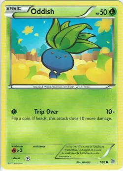 Pokemon Karte Trading Card Game XY Ewiger Anfang Nr. 1/98 Oddish englisch - Image 1