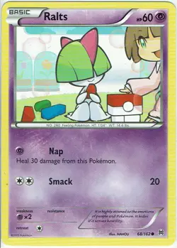 Pokemon Karte Trading Card Game XY Turbostart Nr. 68/162 Ralts englisch - Image 1