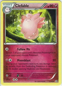 Pokemon Karte TCG Trading Card Game Generationen Nr. 51/83 Clefable englisch - Image 1