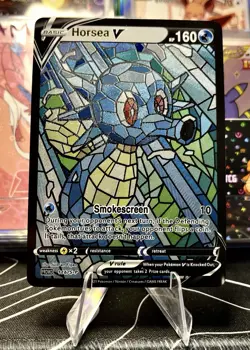 Horsea Seadra ACG Stained Glass Art Card - Pokemon Inspired Collector’s Card🔥 - Image 2