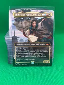 MTG Tarkir: Dragonstorm Commander - Shiko and Narset, Unified (Borderless) - Image 1