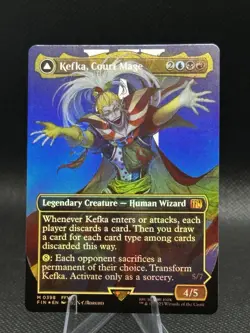 Kefka, Court Mage (Borderless) (0398) Final Fantasy Foil Mint! Fast Shipping! - Image 2