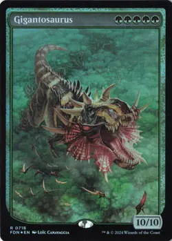 Gigantosaurus (Full Art) Foundations Foil NM 718 - Image 1