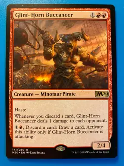 MTG 1x Glint-Horn Buccaneer # 141 Core Set 2020 M20 Magic the Gathering x1 NM - Image 1