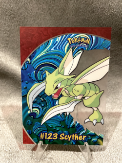2000 Topps Pokemon - TV Animation PC9 #123 Scyther - Clear Card - Image 1