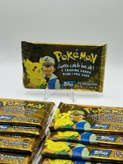 Factory Sealed - Brand New - Topps Series 1 Pokemon Booster (Blue Label) - MINT - Image 2