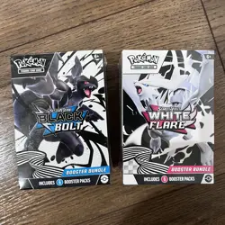 Pokemon Black Bolt & White Flare BOOSTER BUNDLE Set of 2! Factory Sealed - Image 1
