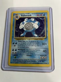Pokemon TCG Poliwrath 13/102 Base Set Holo WOTC Trading Card - Image 5