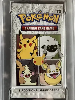 2021 Pokemon General Mills 25TH Anniversary Sealed Booster Pack PSA 9 Mint - Image 2