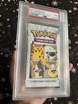 2021 Pokemon General Mills 25TH Anniversary Sealed Booster Pack PSA 9 Mint - Image 3