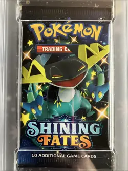 2021 Pokemon INT'L Shining Fates Foil Booster Pack Dragapult Art PSA 10 Gem Mint - Image 2