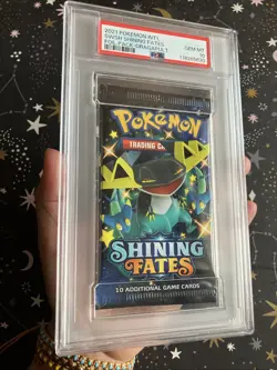 2021 Pokemon INT'L Shining Fates Foil Booster Pack Dragapult Art PSA 10 Gem Mint - Image 3