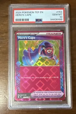 2024 Pokemon Hero’s Cape 152/162 Temporal Forces PSA 10 - Image 1