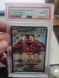 2023 Charizard Ex Ulta Rare Obsidian Flames #215 PSA 10 Gem Mint Pokemon TCG - Image 1