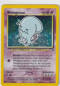 Pokemon Karte Neo Revelation Nr 16/75 Woingenau Holo deutsch 1 - Image 1