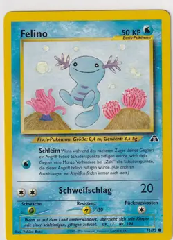 Pokemon Karte Trading Neo Revelation Nr 71/75 Felino deutsch - Image 1