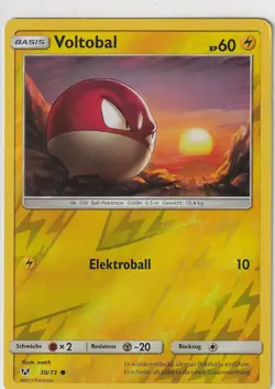 Pokemon Karte Schimmernde Legenden Nr. 30/73 Voltobal Reverse Holo deutsch - Image 1