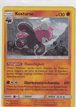 Pokemon Karte Aufziehen der Sturmrote Nr. 56/111 Kosturso Holo deutsch - Image 1