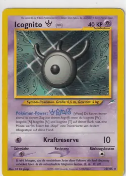 Pokemon Karte Neo Destiny Nr. 29/105 Icognito deutsch - Image 1