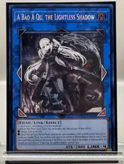 YuGiOh! A-Bao A Qu, the Lightless Shadow [SUDA-EN049] Secret Rare; 1st Edition - Image 2