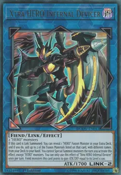 Yugioh! Xtra HERO Infernal Devicer - DUOV-EN013 - Ultra Rare - 1st Edition Near - Image 1