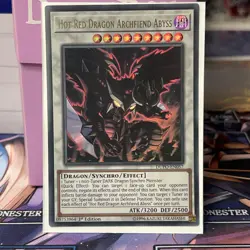 Yugioh Hot Red Dragon Archfiend Abyss DUPO-EN057 Ultra Rare 1st Ed NM - Image 1